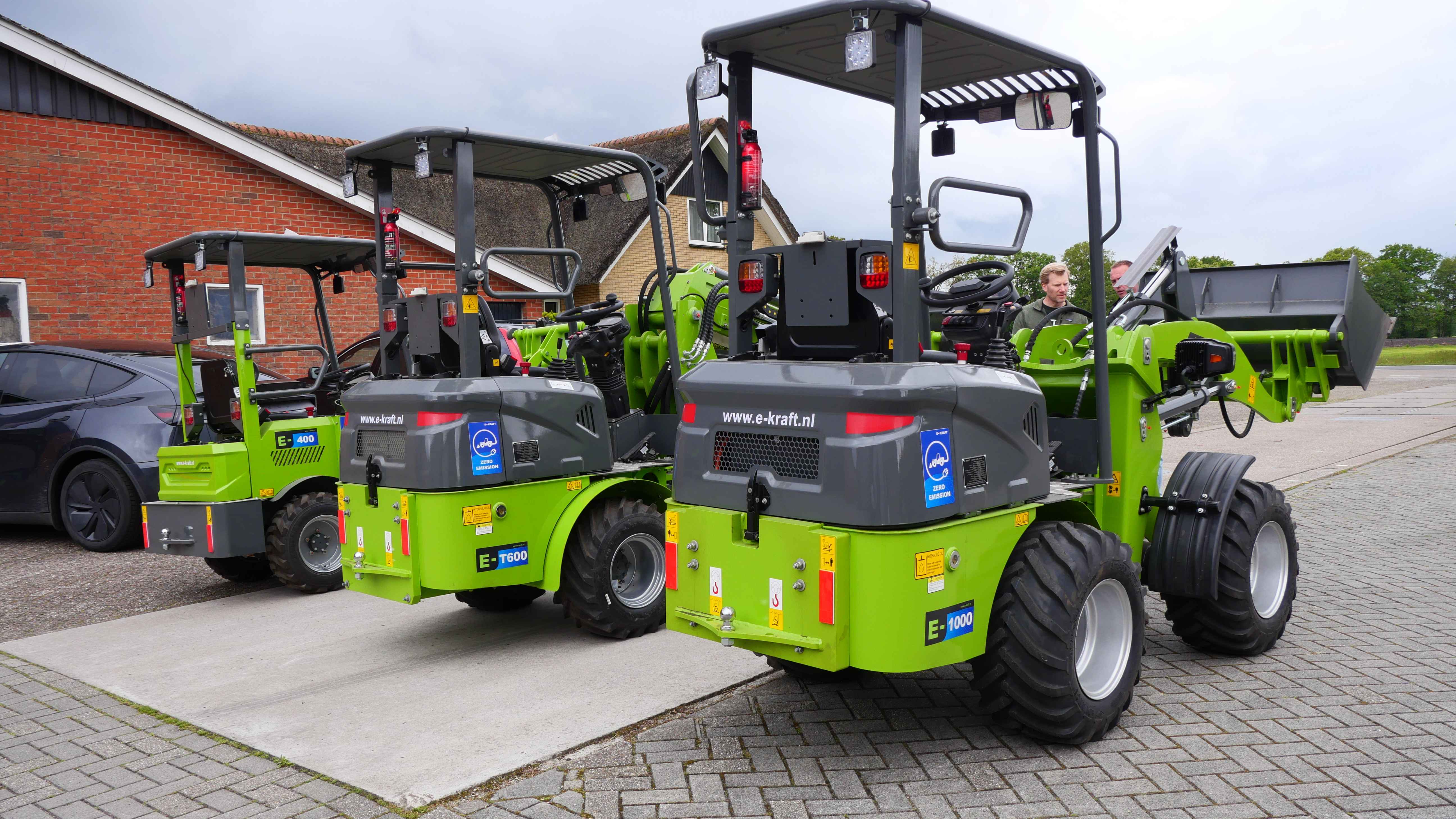 Testrit elektrische E-Kraft knikshovels
